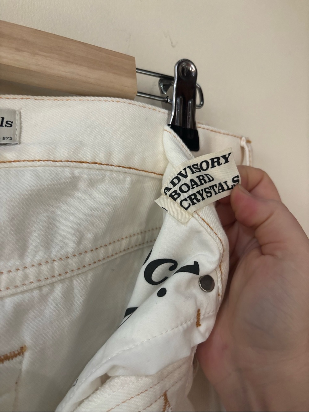ADVISORY BOARD CRYSTALS ABCD. FIT B SLIM FIT JEAN - WHITE - Picture 6 of 8
